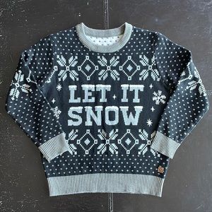 Tipsy elves let it snow kids youth size medium Christmas sweater